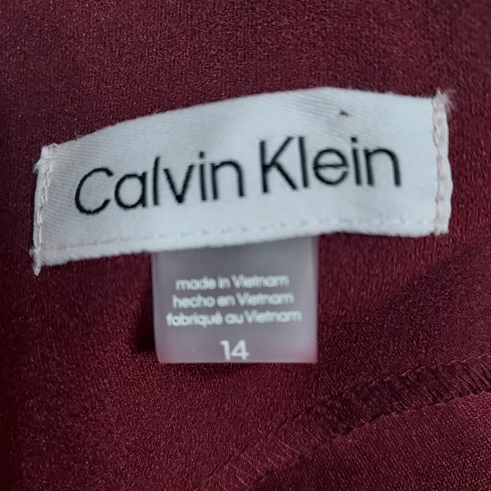 Calvin Klein Collection Deep Burgundy Midi Dress - Picture 5 of 5
